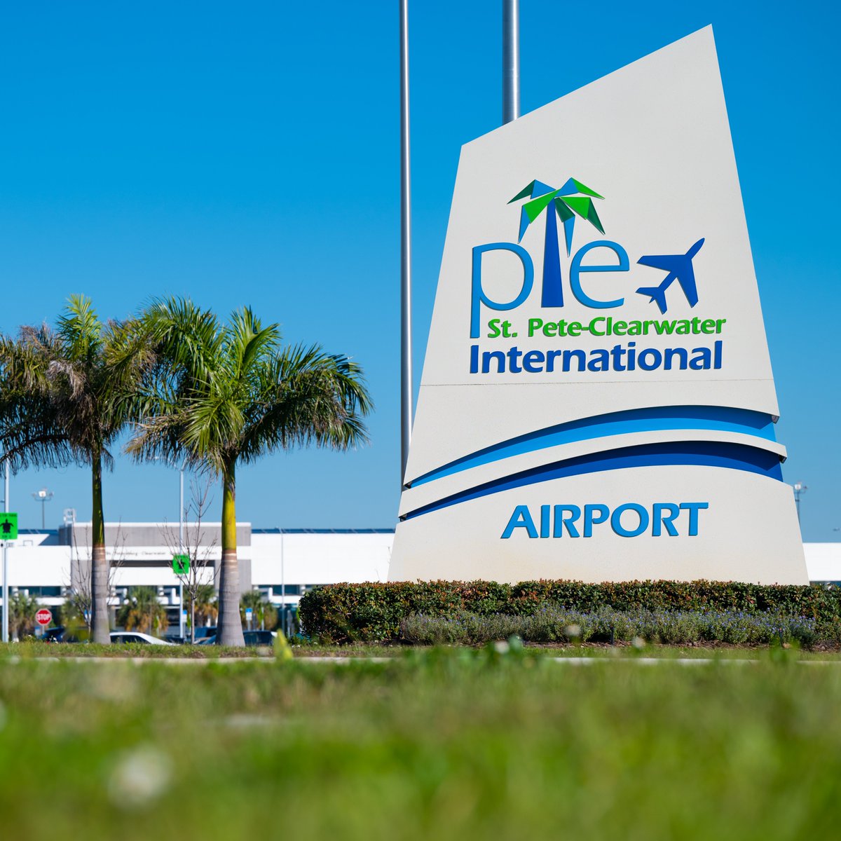 St. Pete-Clearwater International Airport sign